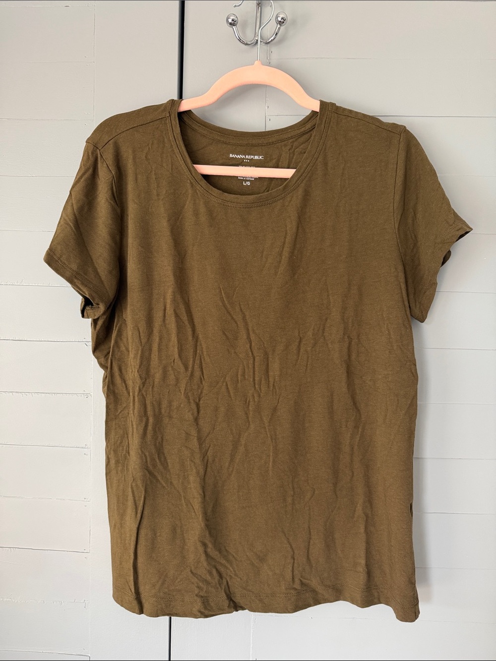 Banana Republic Short Sleeve Tees - Blue, Brown, White, Green, Dark Gray - Picture 3 of 6